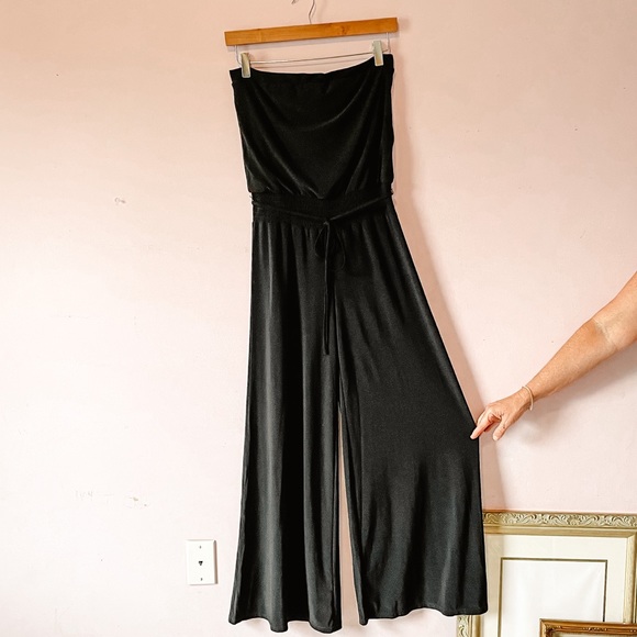 White House Black Market Pants - • White House black market retro strapless jumpsuit •